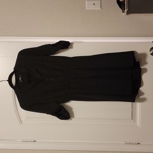 Black shirt dress